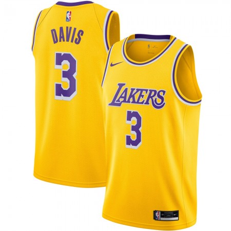 Los Angeles Lakers Anthony Davis 3 Nike 2020-2021 Icon Edition Miesten Pelipaidat Swingman